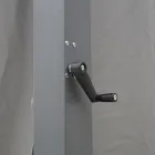 Pegola 3x4 mt en Aluminio Pintado Antracita con Manivela - Levante Viadurini