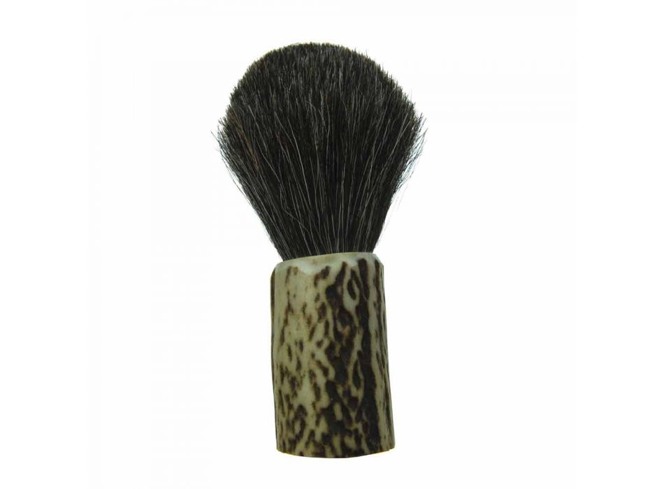 Brocha de afeitar hecha a mano con cerdas de crin Made in Italy - Euforia Viadurini