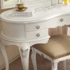 Peine de maquillaje clásico de madera con espejo Made in Italy - Cambrige Viadurini