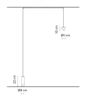 Lámpara de Pie Wire en Aluminio Negro y Cono Gran Diseño Minimalista - Mercado Viadurini