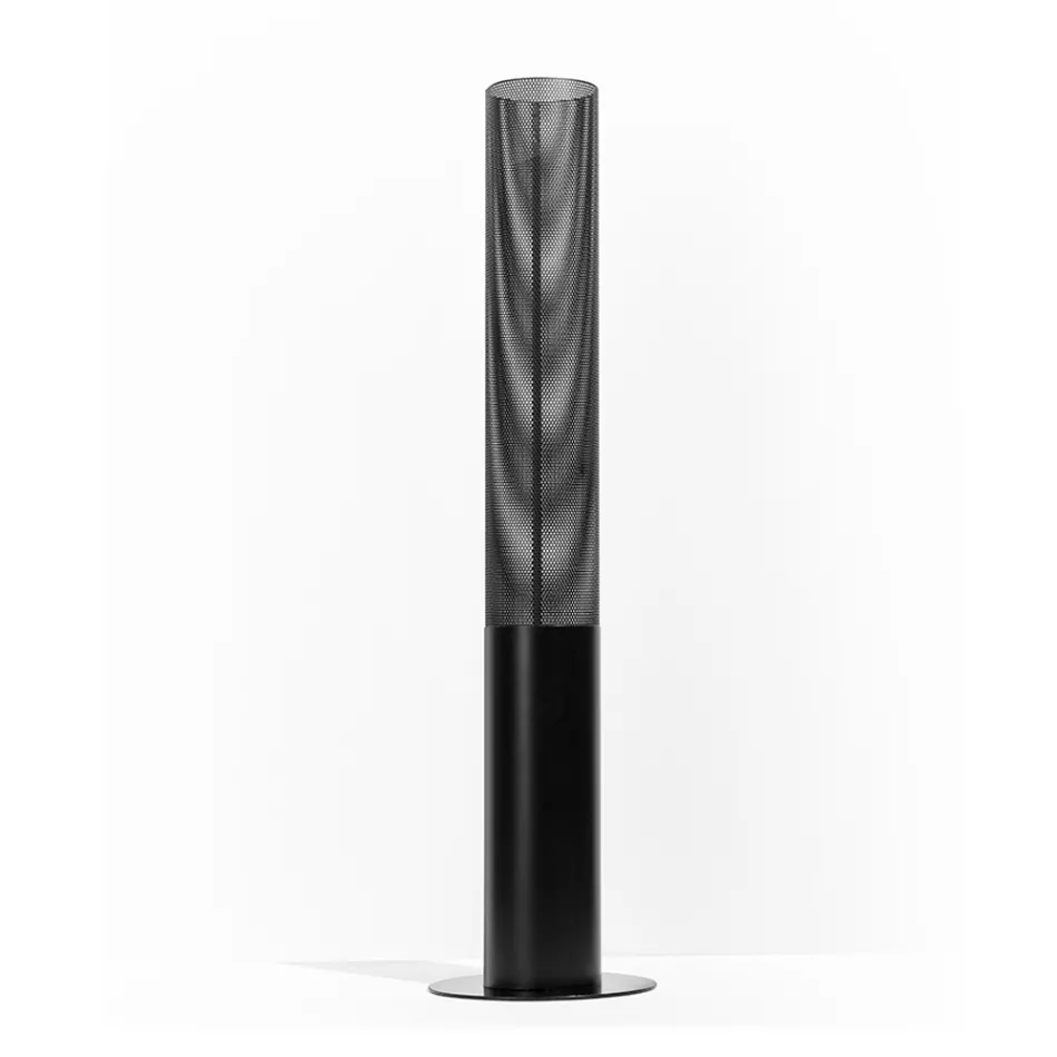 Lámpara de pie con difusor de metal perforado Made in Italy - Come Viadurini