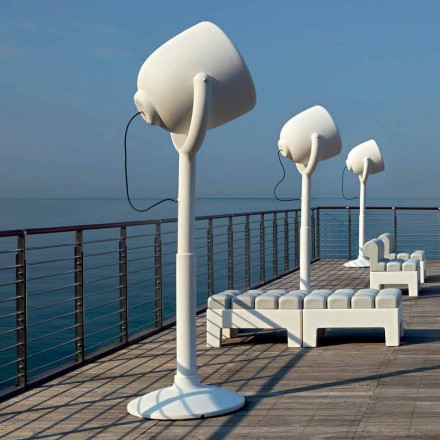 Lámpara de pie para exteriores Poleasy Design, 2 colores - Hollywood by Myyour Viadurini