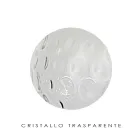 Lámpara de pie de cristal transparente o con caja, fabricada en Italia - Sibilla Viadurini