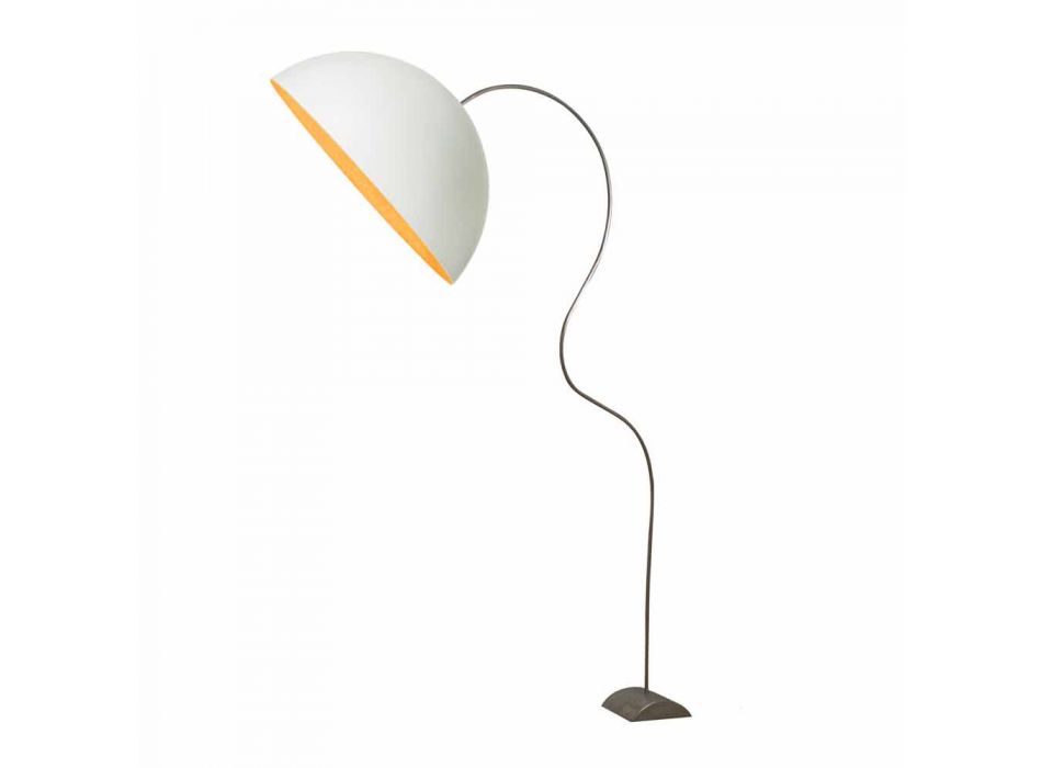 Lámpara de pie moderna H210cm In-es.artdesign Half Moon color nebulite Viadurini