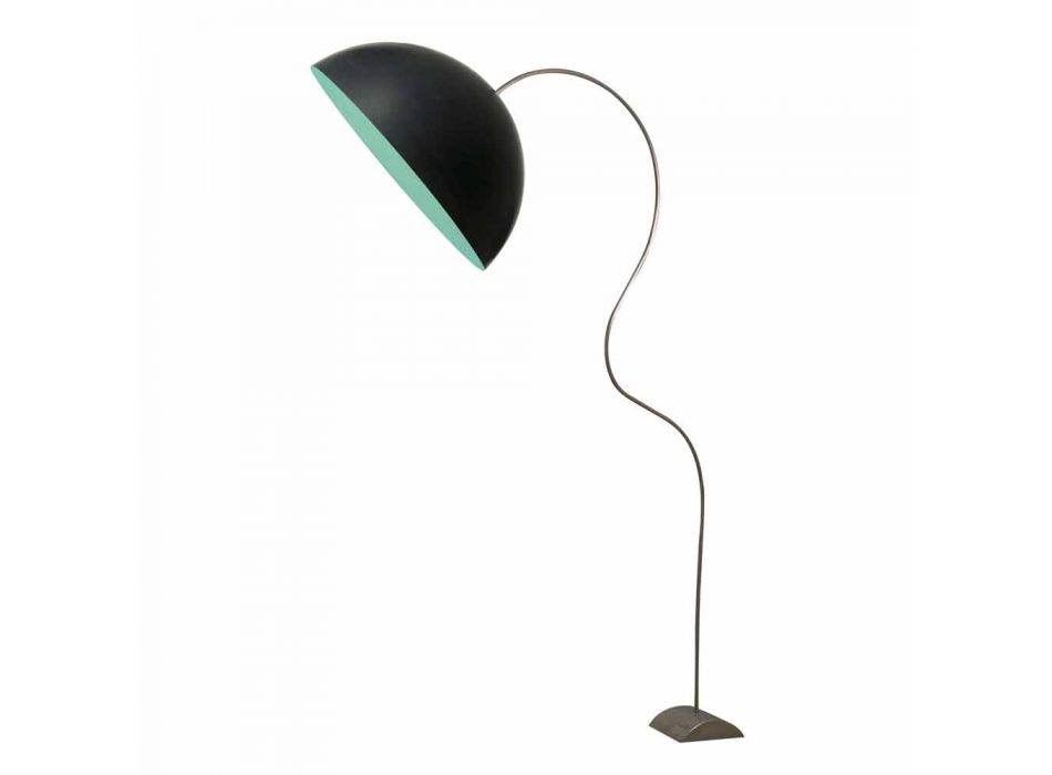 Lámpara de pie moderna H210cm In-es.artdesign Half Moon color nebulite Viadurini
