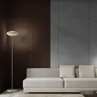 Lámpara de pie de vidrio veneciano acanalado y soplado a mano - Dafne Viadurini