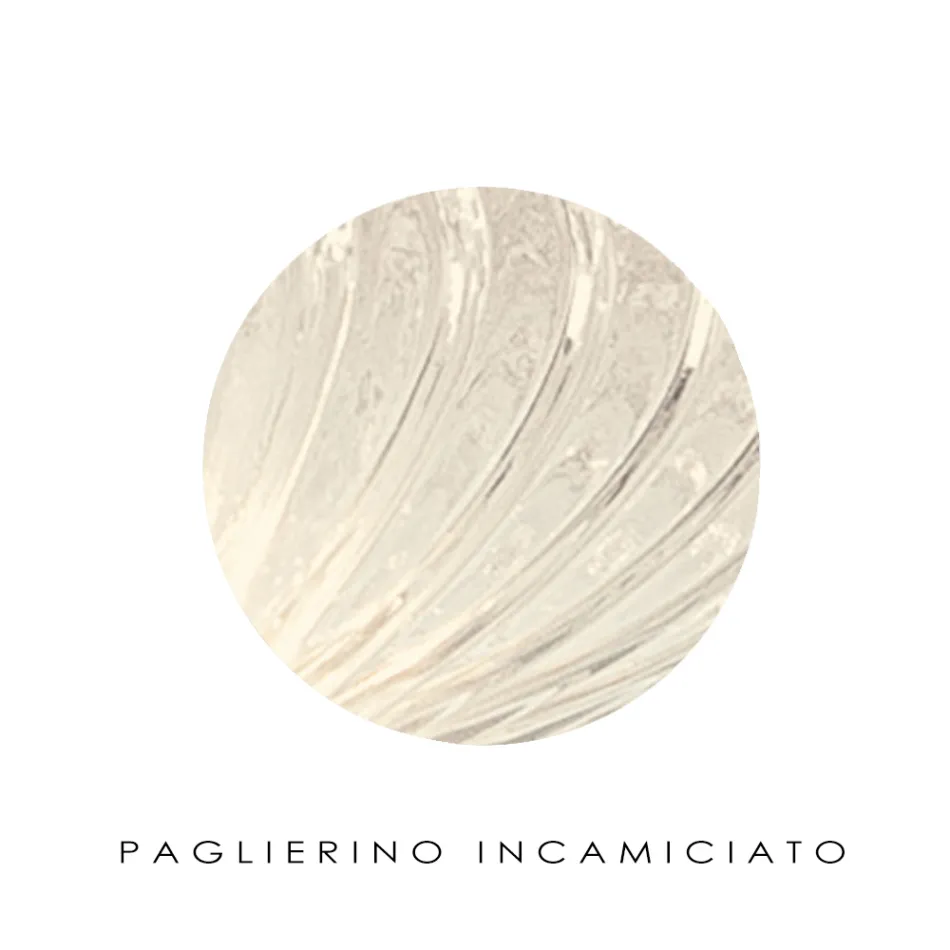 Lámpara de pie de vidrio veneciano acanalado y soplado a mano - Dafne Viadurini