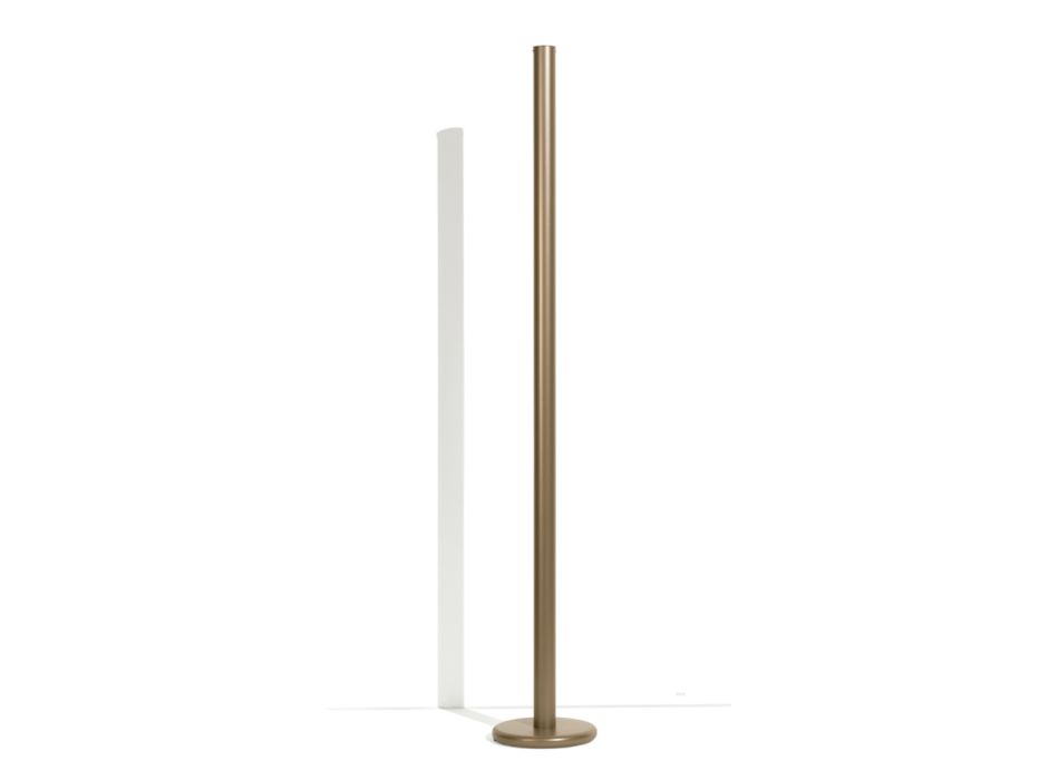 Lámpara de pie moderna de metal con doble iluminación Made in Italy - Roman Viadurini