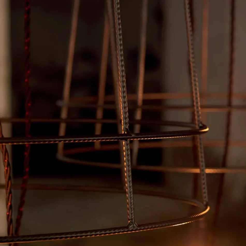 Lámpara de pie para salón 3 luces en metal blanco o natural estilo minimalista - Estilo Viadurini