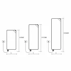 Placa radiante eléctrica de diseño moderno hasta 1000 W - Libro Viadurini