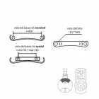 Radiador de pared moderno de placa radiante eléctrica hasta 1000 W - Doblado Viadurini
