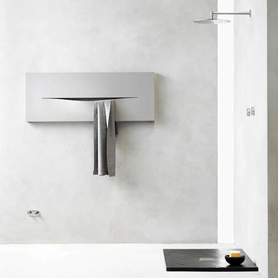 Plancha Radiante Hidráulica de Diseño Horizontal en Acero hasta 820 W - Corte Viadurini