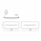 Plancha Radiante Hidráulica de Diseño Horizontal en Acero hasta 820 W - Corte Viadurini