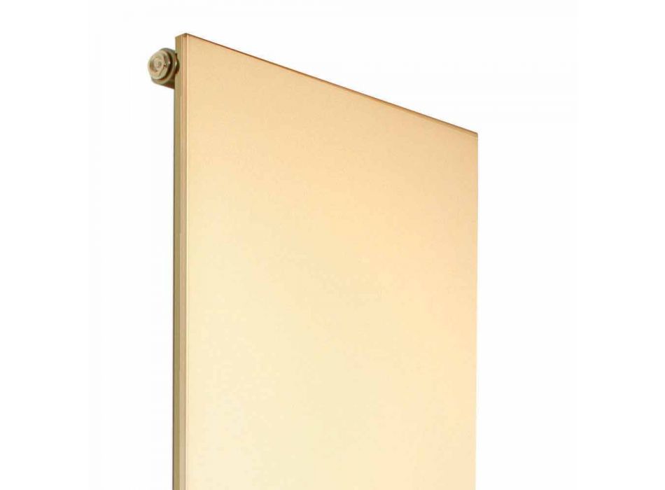 Placa radiante vertical en oro de diseño moderno fino hasta 595 W - hielo Viadurini