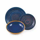 Planchas de colores y modernas 18 piezas en gres Servicio completo de mesa - Egadi Viadurini