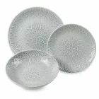 Platos Modernos de Color 18 Piezas Servicio Completo de Mesa en Gres - Creta Viadurini