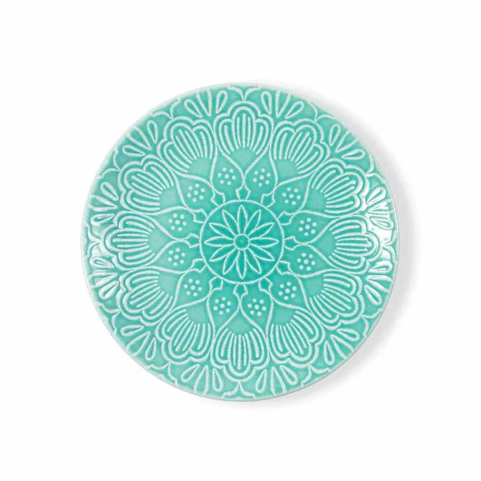 Platos Modernos de Color 18 Piezas Servicio Completo de Mesa en Gres - Creta Viadurini