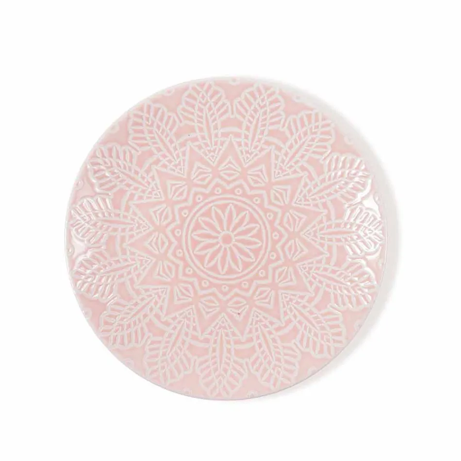 Platos Modernos de Color 18 Piezas Servicio Completo de Mesa en Gres - Creta Viadurini