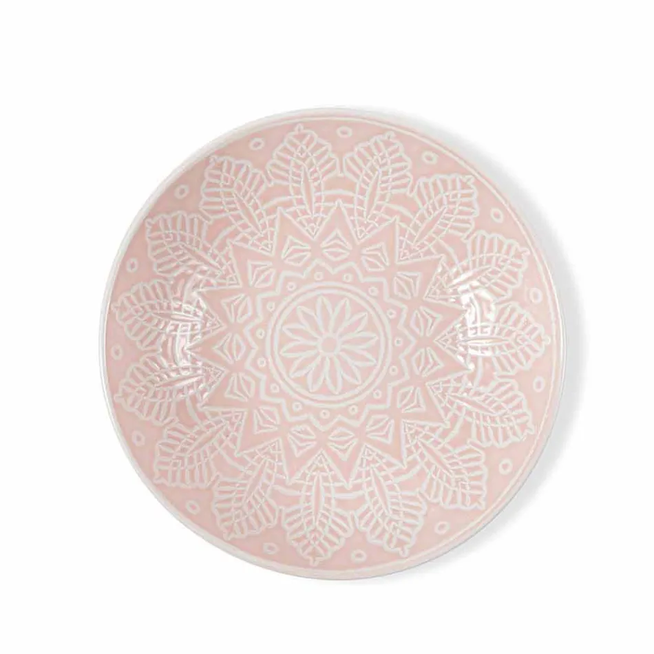 Platos Modernos de Color 18 Piezas Servicio Completo de Mesa en Gres - Creta Viadurini