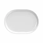 Platos de servicio de diseño ovalado blanco moderno en porcelana 4 piezas - Ártico Viadurini