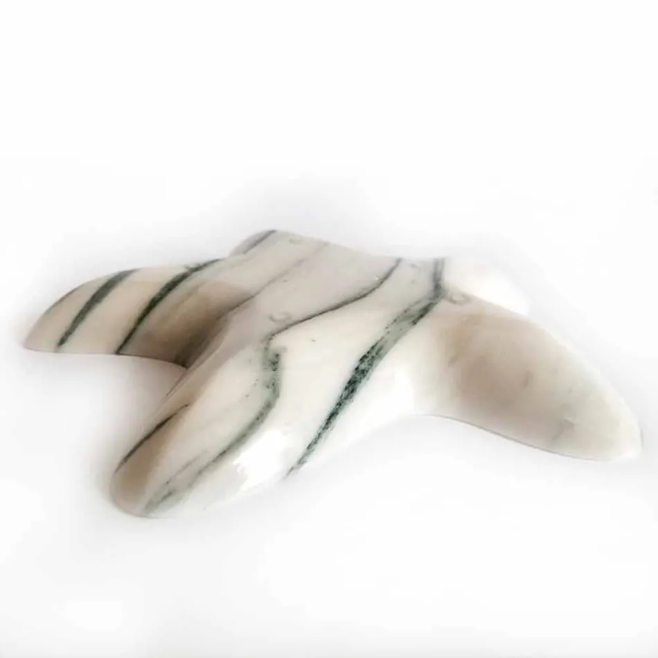 Platillo de mármol moderno en forma de estrella de mar Made in Italy - Ticcio Viadurini