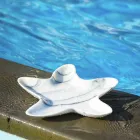 Platillo de mármol moderno en forma de estrella de mar Made in Italy - Ticcio Viadurini