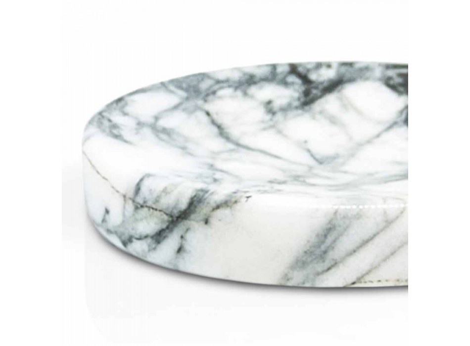 Jabonera de baño en mármol Paonazzo Modern Made in Italy - Argos Viadurini