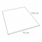 Plato de Ducha 100x70 Diseño Moderno en Blanco o Gris - Efecto Cupio Cemento Viadurini