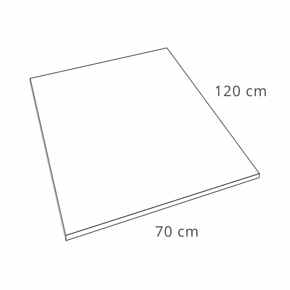 Plato De Ducha De Resina Efecto Pizarra 120x70 Con Rejilla De Acero - Sommo Viadurini