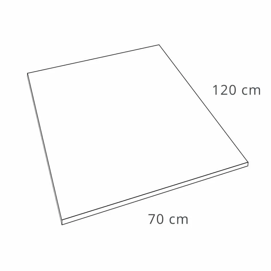 Plato de Ducha de Diseño Moderno 120x70 en Resina Efecto Terciopelo - Estimo Viadurini