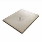 Plato de ducha de diseño moderno en resina efecto piedra 100x70 - Domio Viadurini