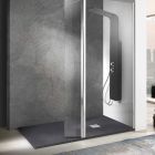 Plato de ducha moderno rectangular 160x80 en resina efecto piedra - Domio Viadurini
