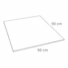 Plato de Ducha Cuadrado 90x90 Efecto Concreto con Rejilla de Acero - Cupio Viadurini