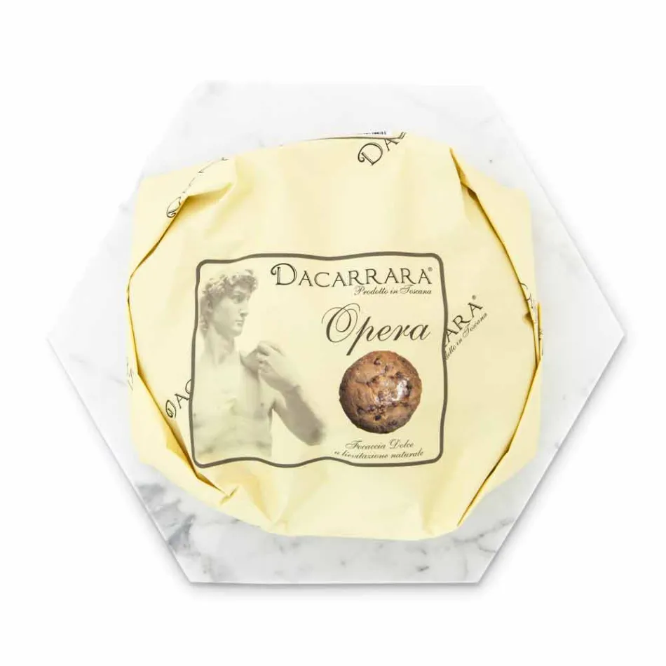 Plato de diseño hexagonal en mármol blanco de Carrara hecho en Italia - Sintia Viadurini