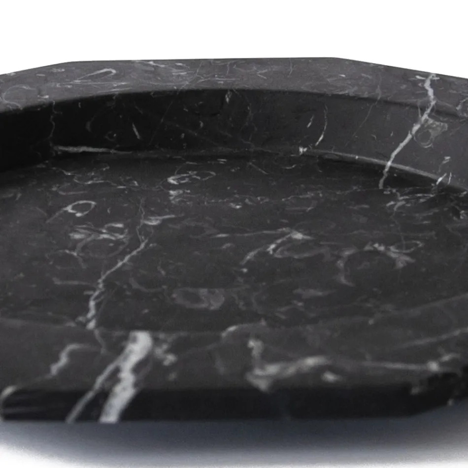 Plato Plano en Mármol Satinado Varios Acabados Diseño de Lujo Italiano - Rodio Viadurini