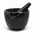 Pequeño Mortero con Mortero en Mármol Blanco Carrara Hecho en Italia - Mirel