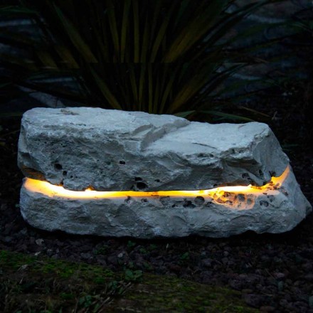 Piedra iluminando con difusor de sonido Pesco Carnico sonido Viadurini