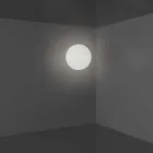 Lámpara de techo Slide Globo (pared) de polietileno hecha en Italia Viadurini