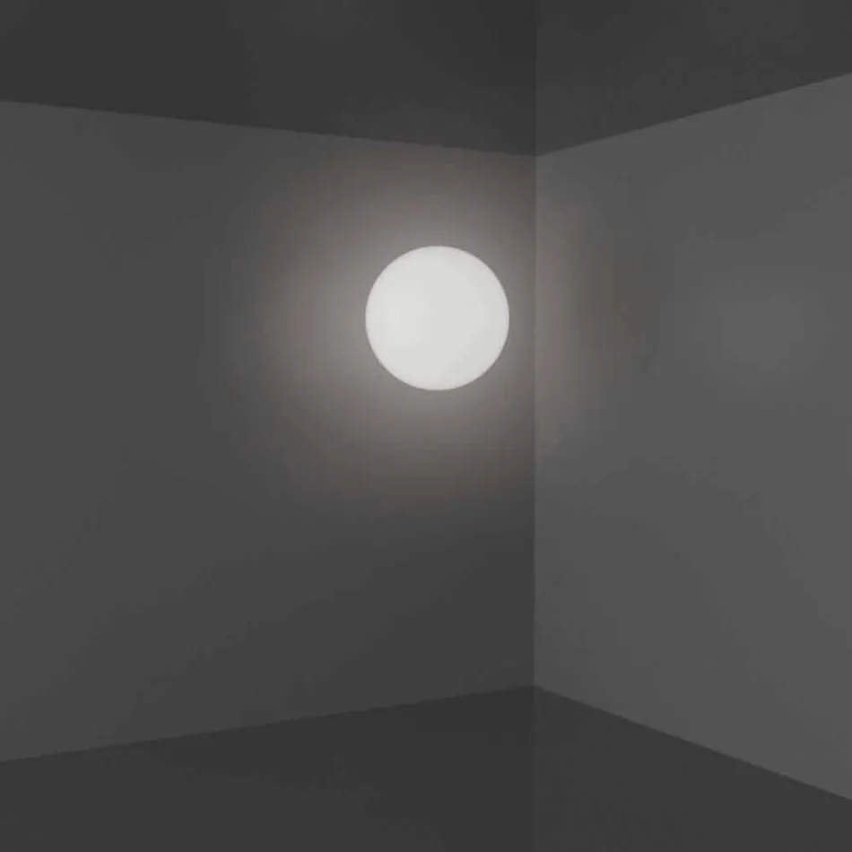 Lámpara de techo Slide Globo (pared) de polietileno hecha en Italia Viadurini