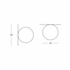 Lámpara de techo Slide Globo (pared) de polietileno hecha en Italia Viadurini