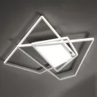 Lámpara de pared LED regulable en metal dorado o plateado - Galáctica Viadurini