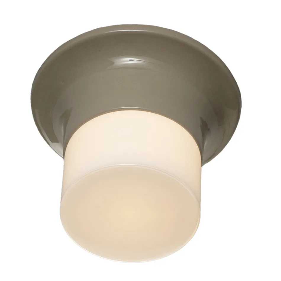 Lámpara de techo de exterior hecha a mano en mayólica Made in Italy - Toscot Swinger Viadurini