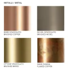 Lámpara de techo artesanal en cerámica y metal Made in Italy - Toscot Match Viadurini