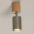 Lámpara de techo artesanal en cerámica y metal Made in Italy - Toscot Match Viadurini