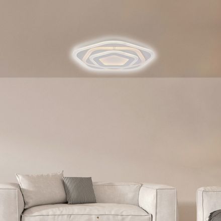 Lámpara de techo LED blanca para iluminación interior - Vega Viadurini