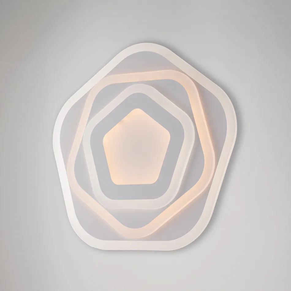 Lámpara de techo LED blanca para iluminación interior - Vega Viadurini