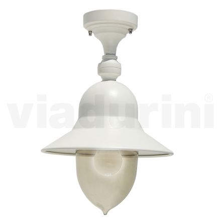 Lámpara de techo exterior de aluminio estilo vintage Made in Italy - Cassandra Viadurini