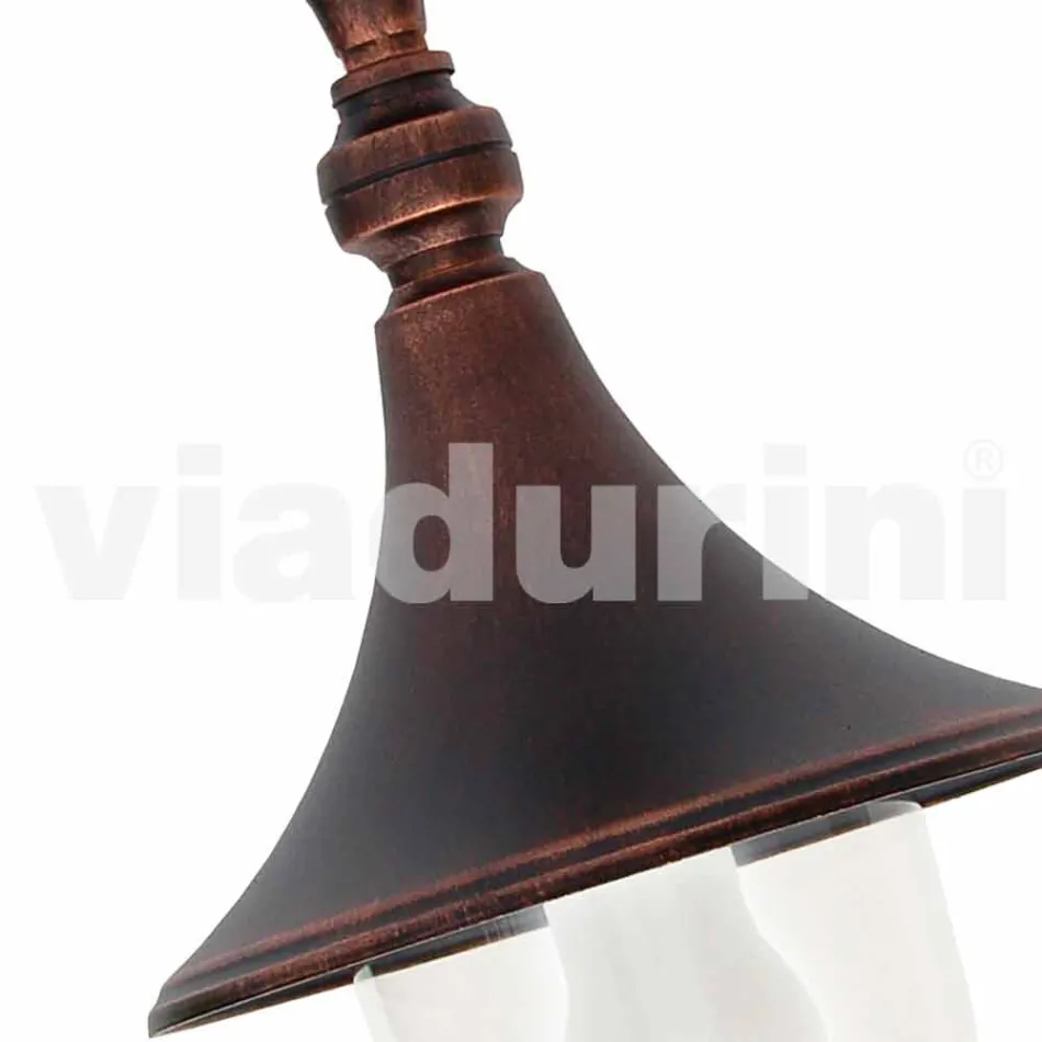 Lámpara de techo de jardín de aluminio fundido a presión fabricada en Italia, Anusca Viadurini