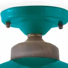 Lámpara de techo de cerámica Diseño de techo y latón Cecilia Viadurini