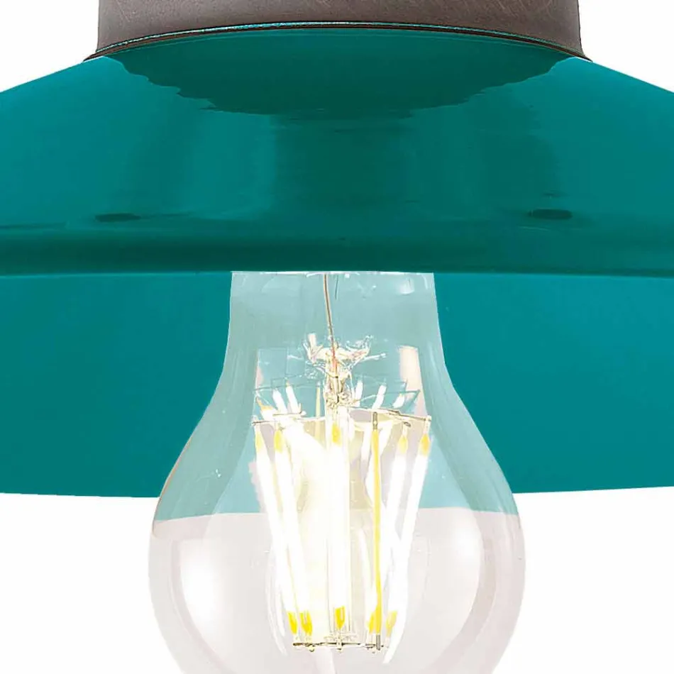 Lámpara de techo de cerámica Diseño de techo y latón Cecilia Viadurini